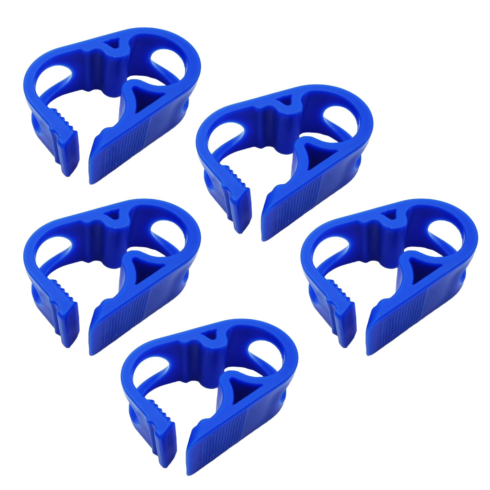 5PCS Blue Plastic Pinch Clamps 6-12mm/0.236-0.472 in Adjustable Siphon Hose Flow Control Clip Valve Shut Off Tube Clamps Laboratory Chemical Industry Tubing Clips