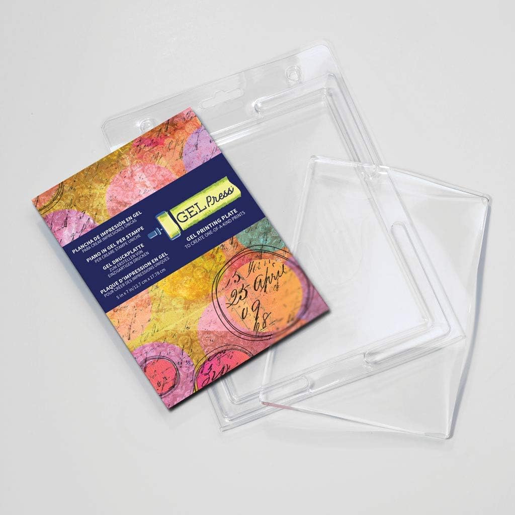 Gel Press Monoprinting Print Plate, 5” X 7” (12.7 x 17.8 cm) Gel Plate, Printmaking Supplies