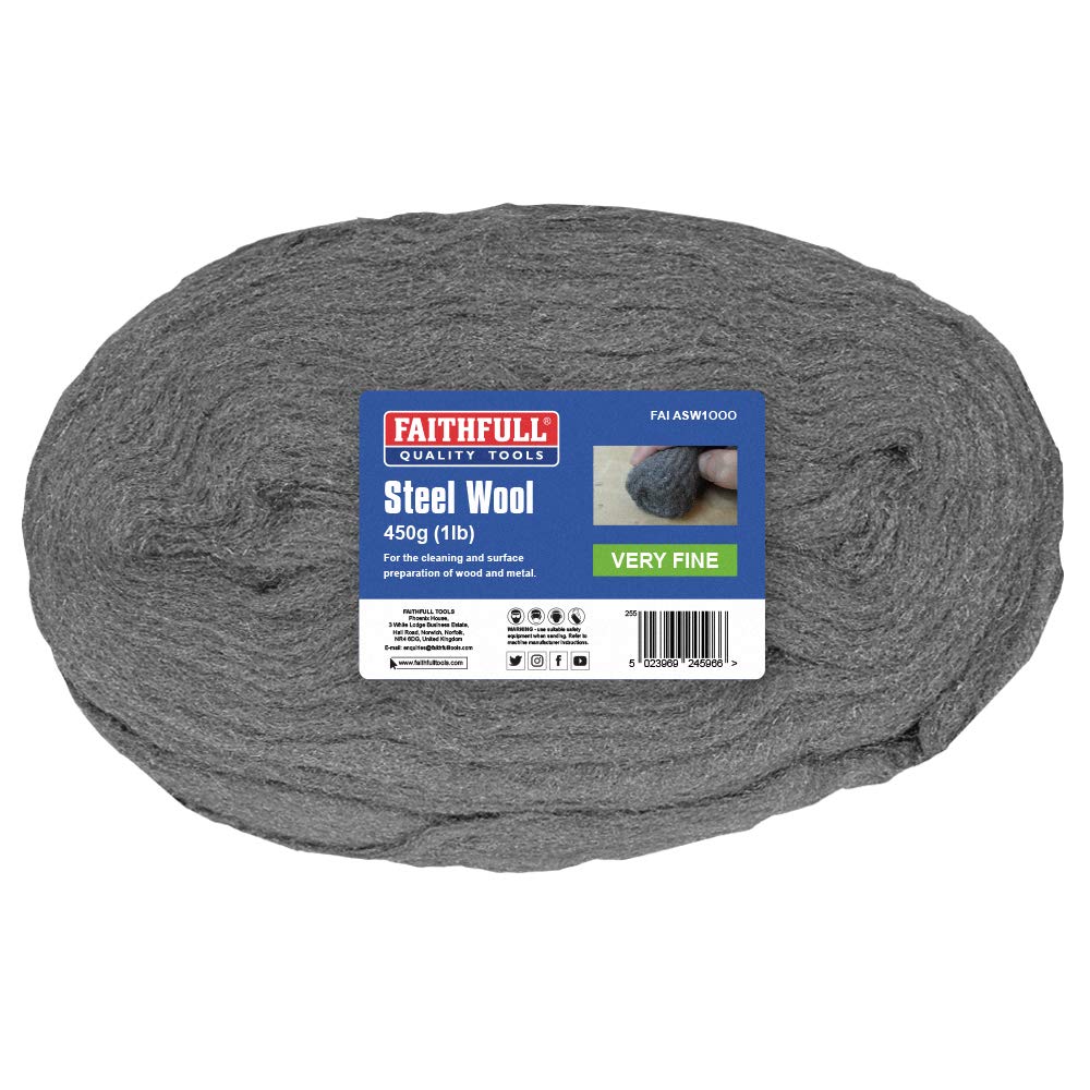 Faithfull Steel Wire Wool 450g Grit: VERY FINE