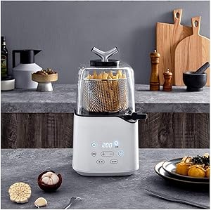 WPF Portable Air Fryer, 820W Oil Free Air Fryer,Dehydrator, Electric Air Fryer, with Anti-scalding Handle, for Healthy Oil Free and Low Fat Cooking
