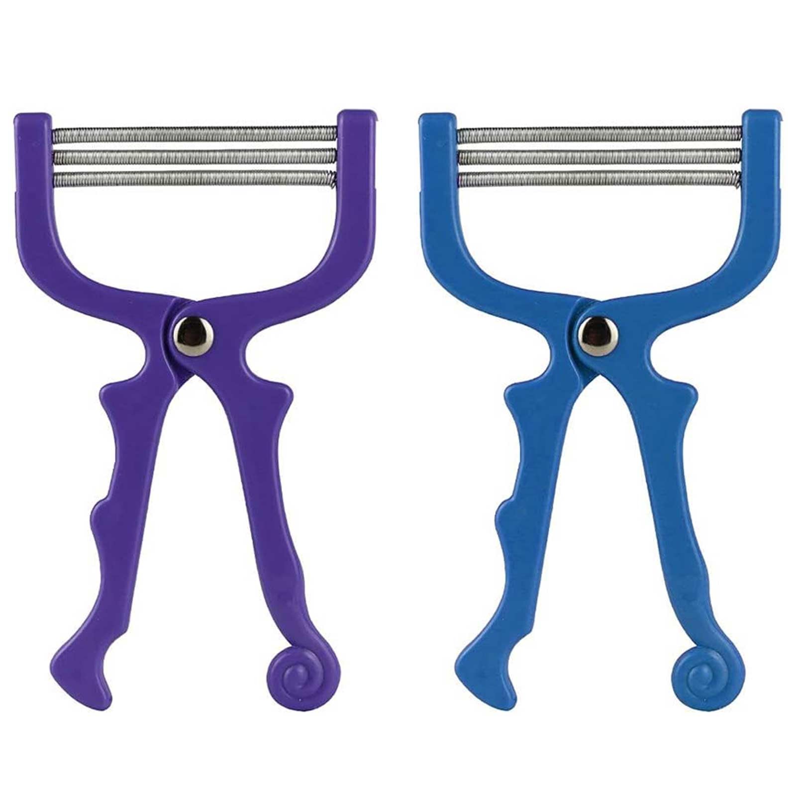 2 Pieces Blue & Purple Facial Hair Removal Threading Epilator Tool - Spring Facial Hair Remover for Women
