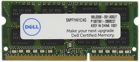 Dell Computer 4 Gb Certified Replacement Memory Module For Laptop Snpfyhv1c 4g