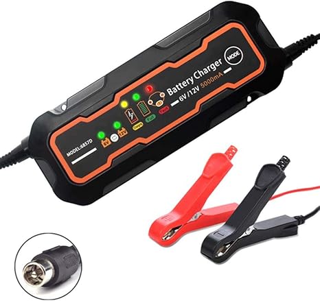 Amazon Co Jp 6v 12v5aカーバッテリー充電器 オートバイ鉛蓄電池スマート充電器 超安全なポータブルリチウムカーバッテリージャンプスターター Q 車 バイク