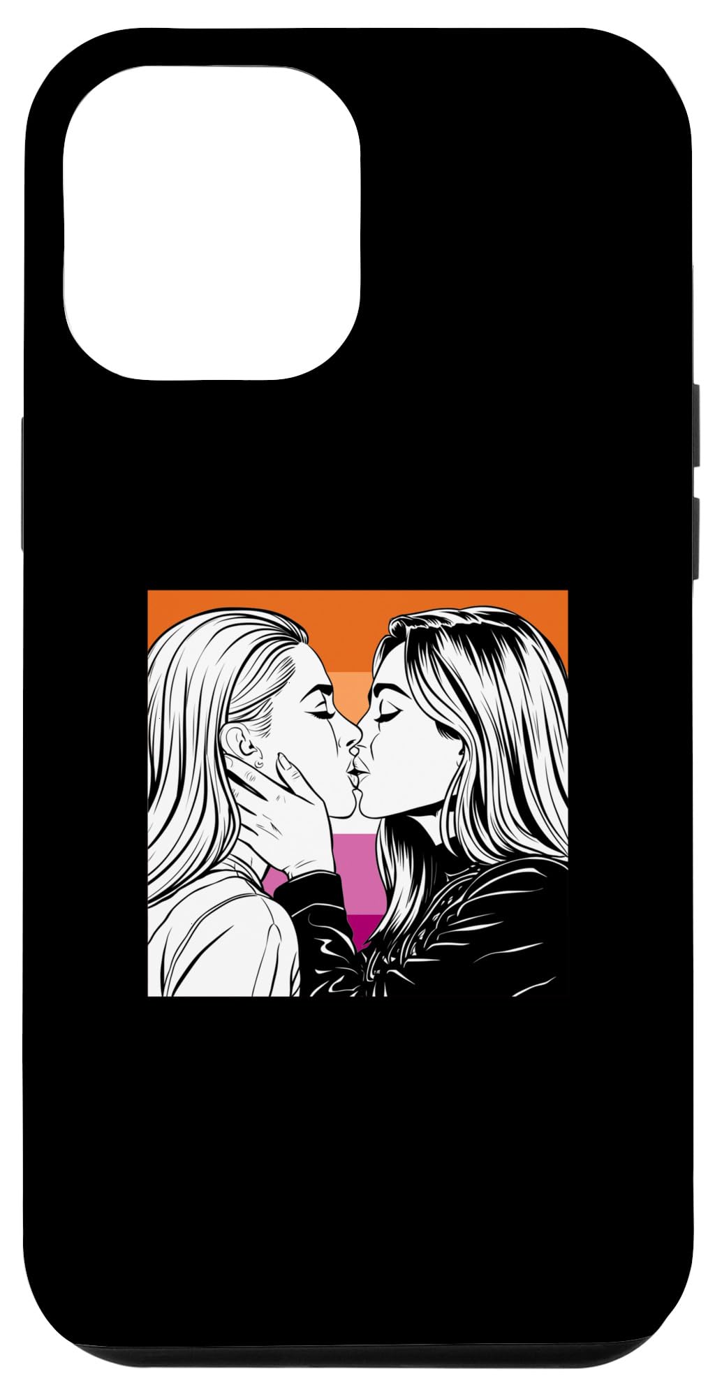 iPhone 14 Plus Cute Lesbian Kiss Lesbian Case