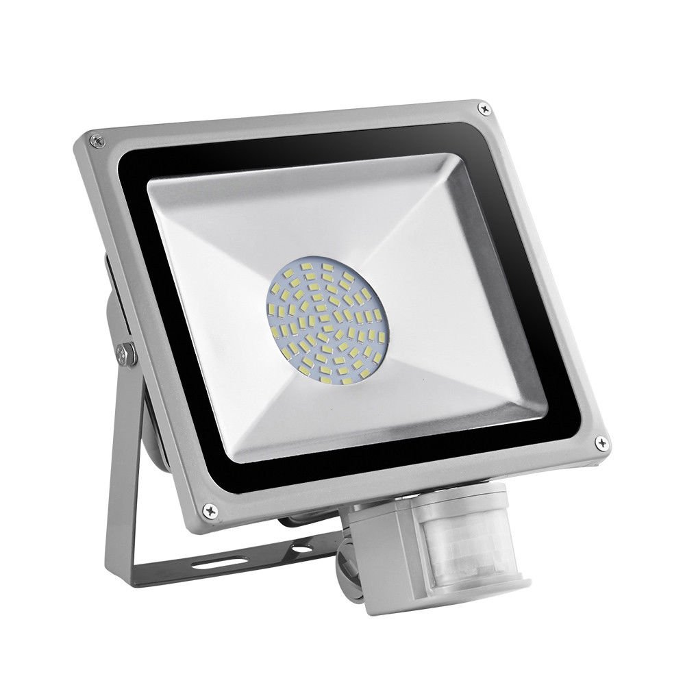 TEquem 50W LED SMD Strahler Fluter Außen Flutlicht Strahler mit PIR