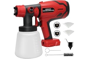 ANDERLAX Cordless Paint Sprayer for Milwaukee 18V Battery, Paint Sprayers for Home Interior Airless Electric HVLP, for Furniture, Walls, Cabinets, Fences, Doors, etc.(Battery NOT Included)