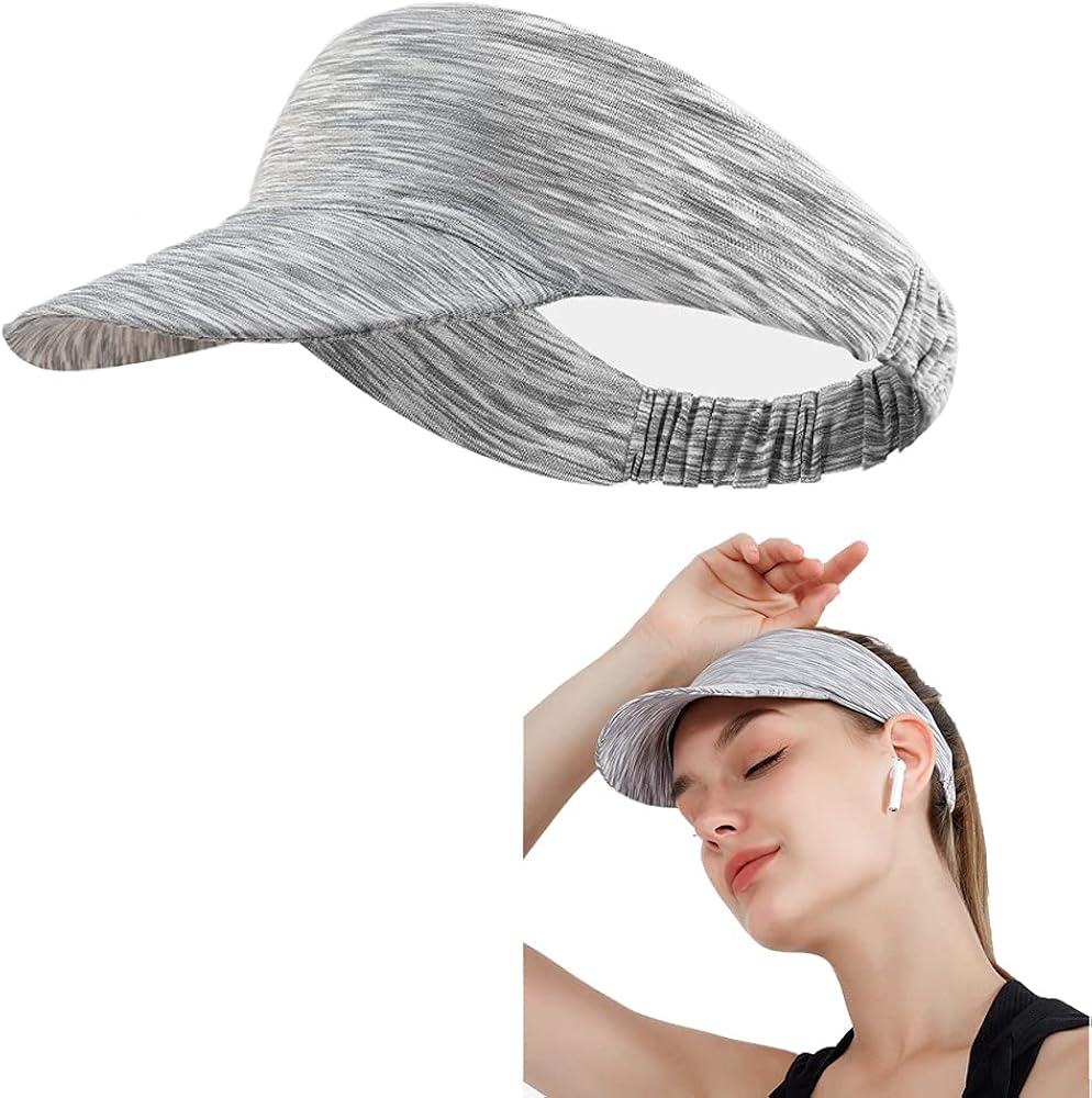 XMES Sports Elastic Visor Hats, Adjustable Cap UV Protection Outdoor