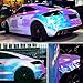 HOHO Holographic Rainbow Neo Chrome Car Vinyl Wrap Bubble Free Sticker Film 54