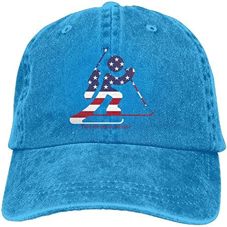 DE43sd Caps Two items In Winter American Flag Unisex Cowboy Baseball Caps Style Low Adjustable Hats