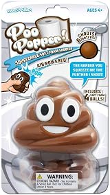 Cheatwell Games Poo Popper Toy with 4 Foam Balls Fun Launch Game