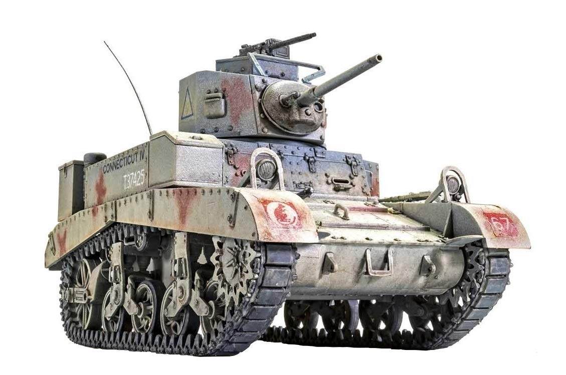 Airfix A1358 M3 Stuart Honey Military Vehicle (British Version)