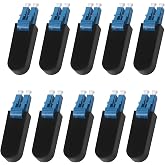 fyboptwu - 10pc LC/UPC Singlemode Fiber Loopback Adapter, OS2 9/125 | LC/UPC singlemode loopback adapter for fiber testing. Standard plug design. For network diagnostics and troubleshooting