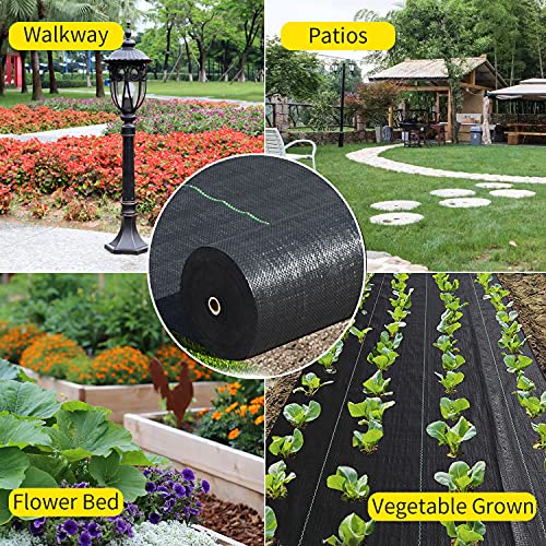 Weed Barrier Landscape Fabric Heavy Duty，Garden Fabric Weed Barrier