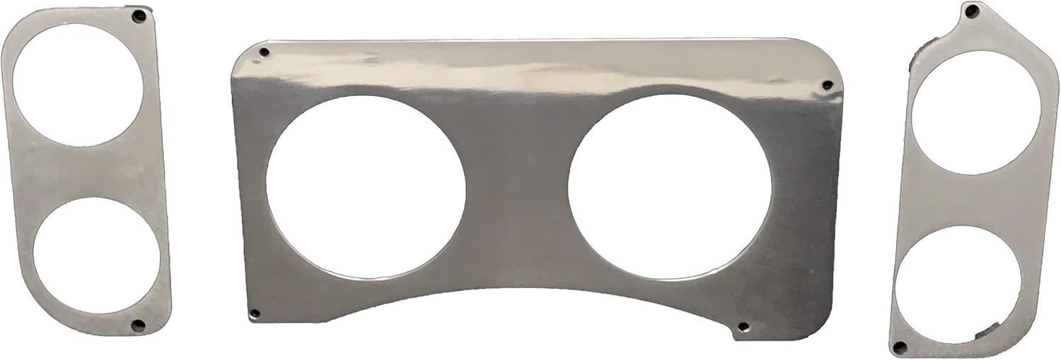 1973 1974 1975 1976 1977 1978 1979 1980 Chevy Truck (6) Gauge Chevy Truck Dash Panel Insert - Polished Billet Aluminum