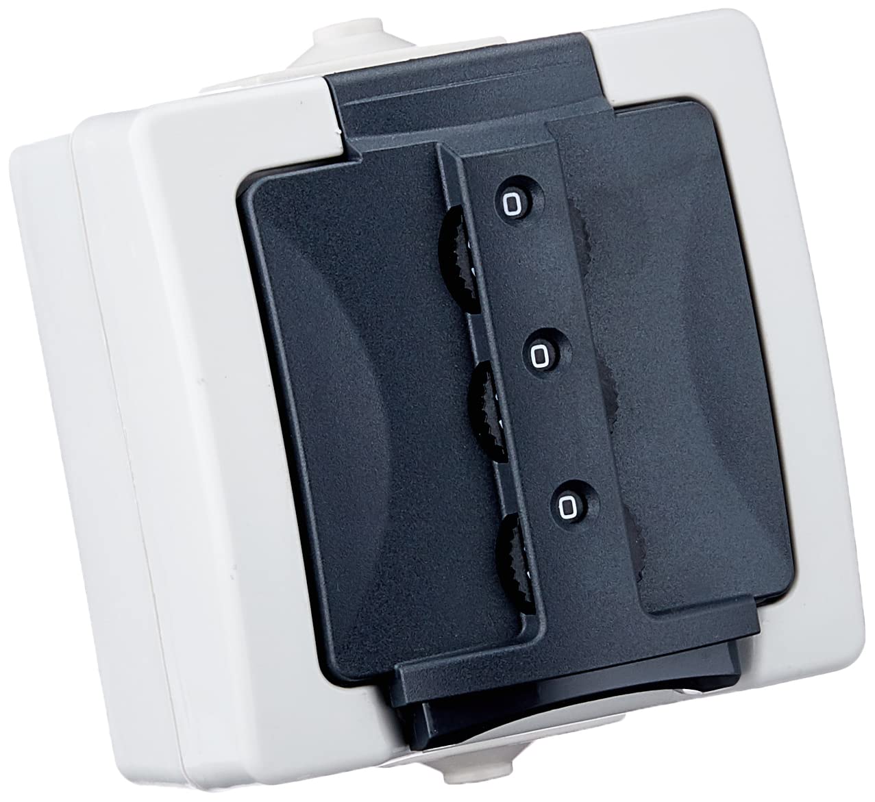 Kopp Nautic 955056015 Combination Lock Surface-Mounted Wet Room Socket Lockable Grey