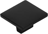 Decoranddecor Calla Square Cabinet Knob Door Pull Handle Black Zinc 40mm view 5