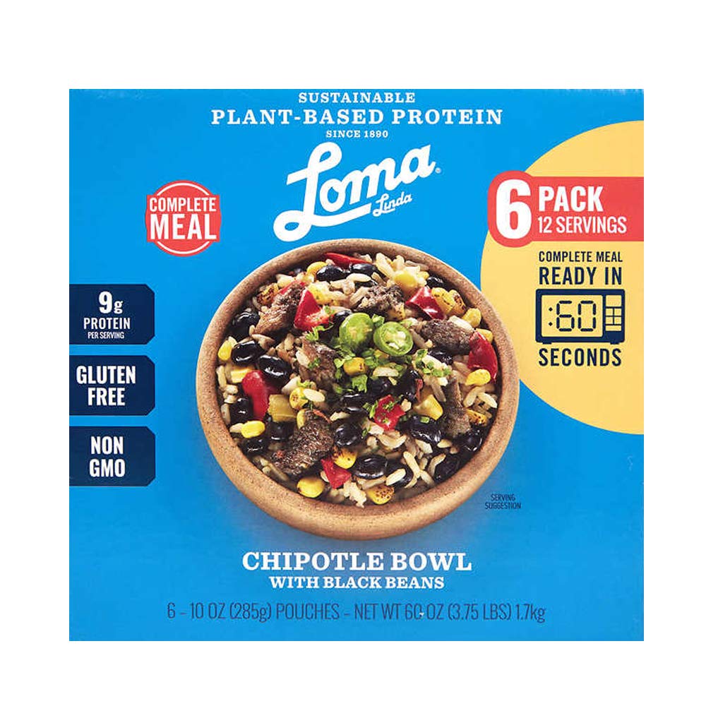 Loma Linda PlantBased Complete Meal Solution Chipotle Loma Linda PlantBased Complete Meal Solution Chipotle