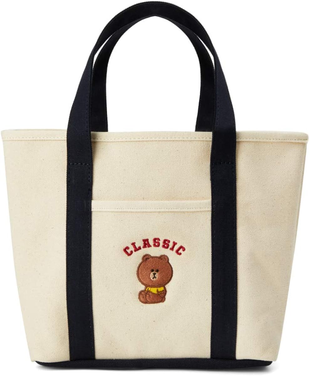 structured canvas tote bag