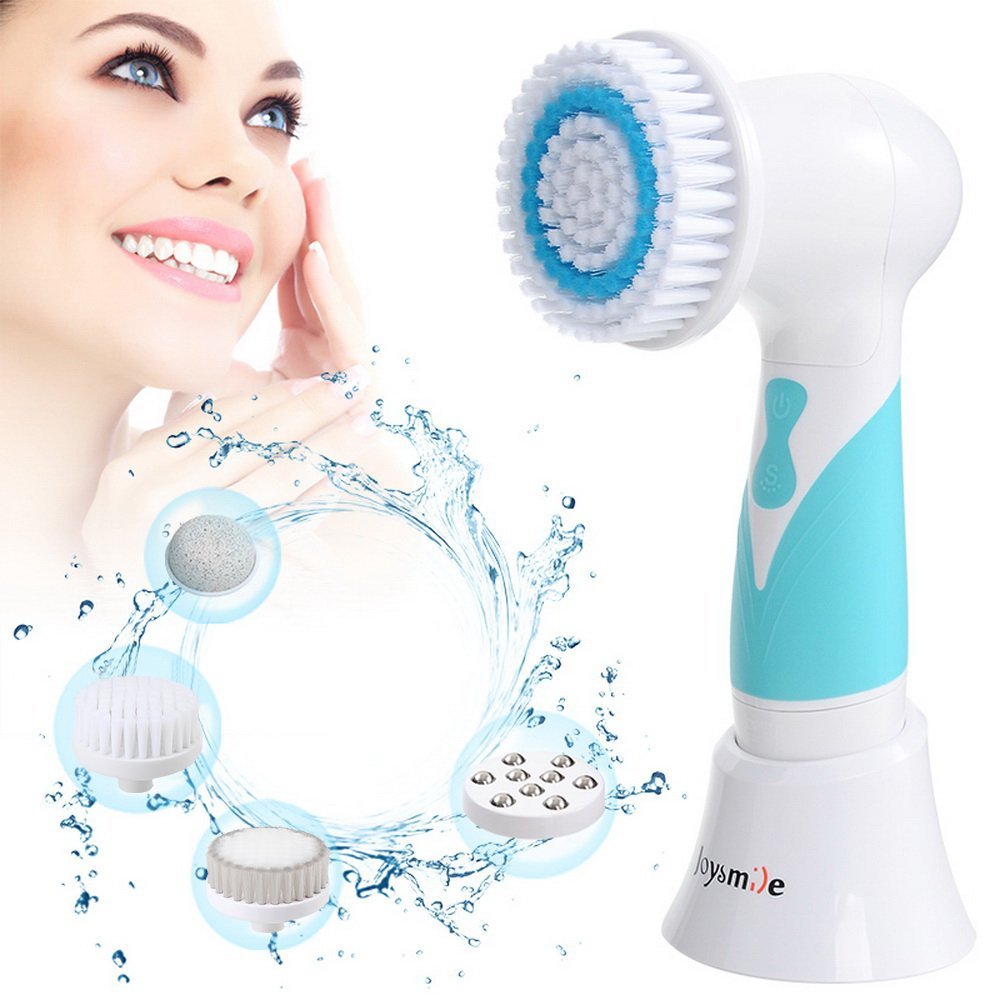 Facial Brush,Waterproof Facial Cleansing Spin Brush Set Body and Face Scrubber
