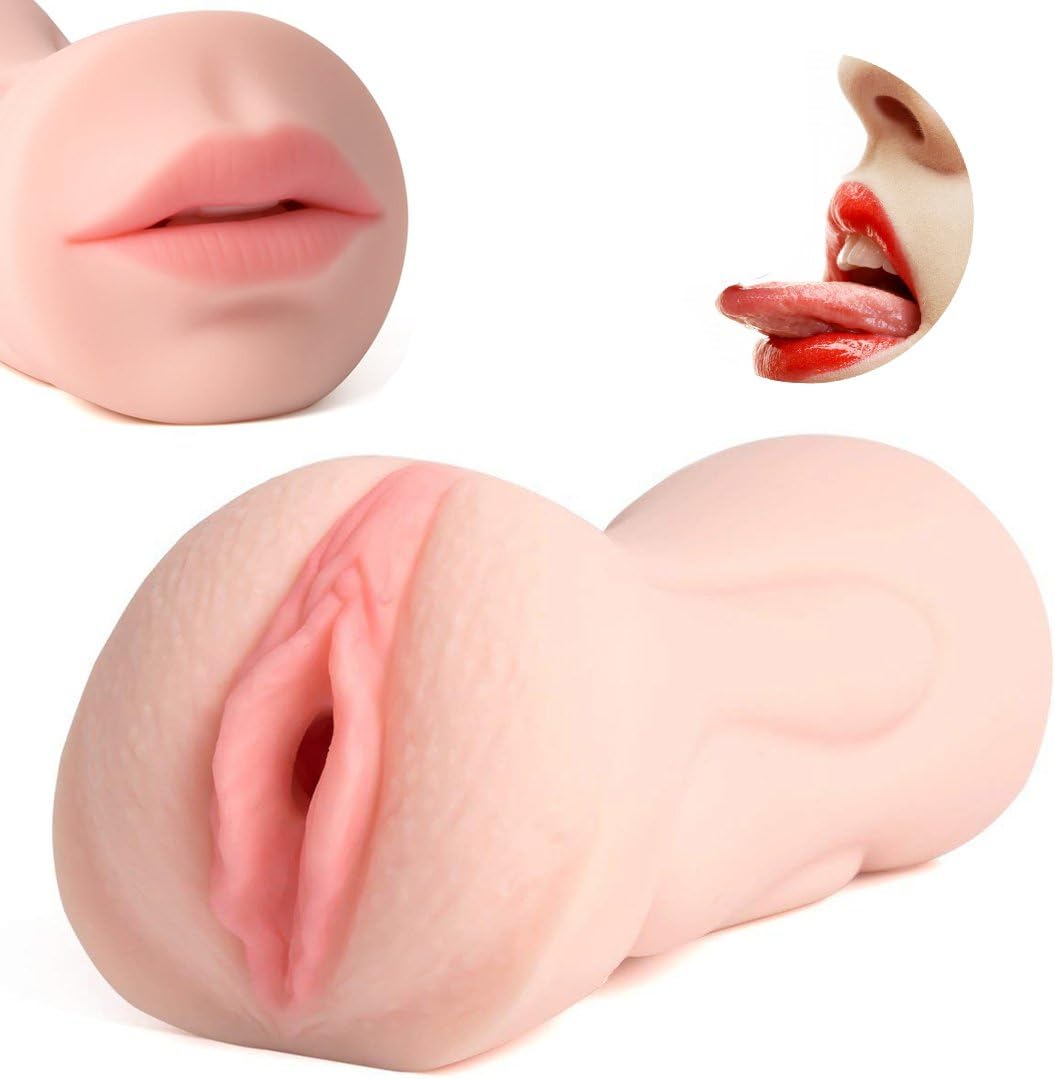 Manual Control Soft Natural Silicone Male Mastubration Cup 2 in 1 Real Pussy Male Air-Sucking Toys for Male Sexy Underwear Toys for Men