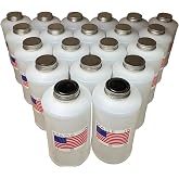 20 Empty White Quart Bottles &amp; Lids. Fits Pro Undercoating &amp; Standard Guns USA