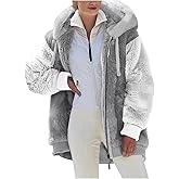 Styxlyn Fleece Jacket Women Sherpa Fuzzy Winter Coats Warm Zip Up Hooded Jackets 2025 Fashion Coat