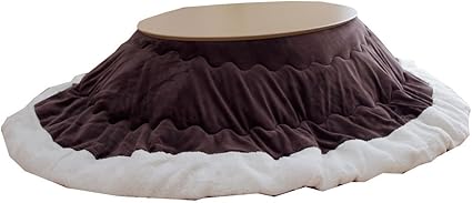 Amazon こたつ 楕円 薄掛け楕円形こたつ布団 ふわふわフラン It ブラウン サイズ 180 215cm楕円こたつ用掛け布団 こたつ布団 ボア付き スクリーンプロテクター 通販