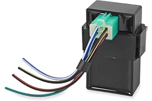 HANQIMOTO 4 Pin DC CDI Box for 50cc Scooter,CDI with Connecting Plug for 50cc 70cc 90cc 110cc Scooter ATV DY100 Quad ATV Quad Dirt Bike Go Kart,High Performance Racing Part