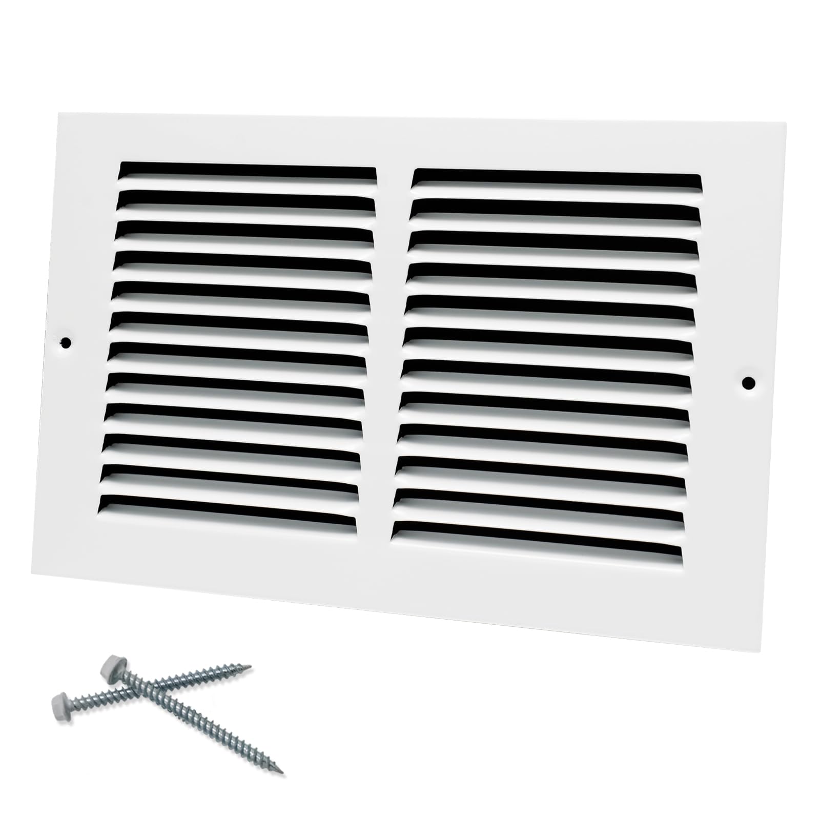 Photo 1 of Howeall 10"W x 6"H [Duct Opening Size] Steel Return Air Grille, Air Return Vent Cover for Ceiling and Sidewall - HVAC Air Vent Covers - [Outer Dimensions: 11.75"W x 7.75"H]