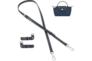 BEUDW Purse Strap Leather Purse Crossbody Adjustable Shoulder Strap for Suitable for Long Champ Handbags