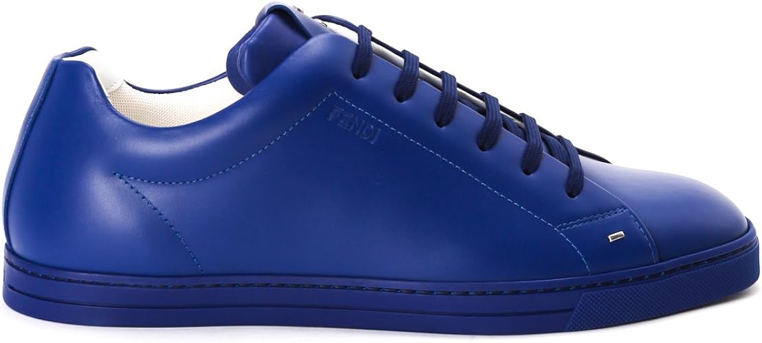 Amazon Fendi メンズ 7e100gmf08k3 ブルー 革 運動靴 Fendi フェンディ スニーカー