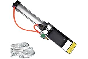 Pneumatic Can Crusher, Metal Aluminum Cans Crusher, Heavy Duty Pneumatic Cylinder Can Crusher (Black)
