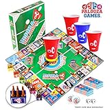 DRINK-A-PALOOZA Board Game: Fun Drinking Games for Adults &amp; Game Night Party Games | Adult Games Combo of Beer Pong + Flip Cup + Kings Cup Card Games + More!