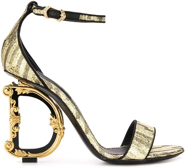 dolce and gabbana gold heels