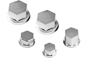metric motorcycle chrome hex caps 30Pcs Motorcycle Motorbike Screw Nut Bolt Cap Cover Decoration for Yamaha for Kawasaki for 