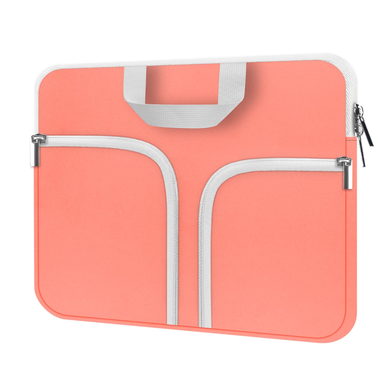 Photo 1 of HESTECH Chromebook Case,11.6-12.3 Laptop Sleeve Neoprene Computer Bag Handle Protective Cover for Acer R11/Spin 311/HP Stream/Samsung/Surface Pro X/7/6/5 Go 12.4"/13 inch MacBook Air/Pro M2 M1,Orange