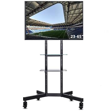 Unho Tv Stander Universal Mobile Tv Wagen Trolley Amazon De