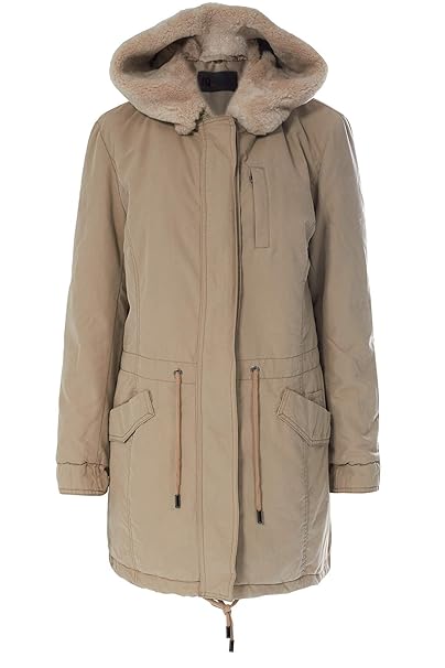 IQ+berlin Parka mit Lammfellkapuze