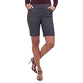Rekucci Women's Ease into Comfort Walking Short with Pockets 9 inch Inseam