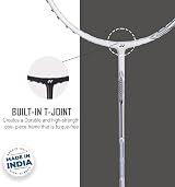 Yonex Astrox Attack 9 Pearl White Badminton Racquet G4 4U Made in India view 2