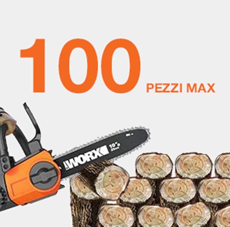 WG322E.9 Motosega a batteria 20V, senza batteria e caricabatterie