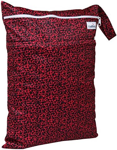 Cuddlerz Wet Bag - Dual Compartment - 40CM x 30CM (Junglee)