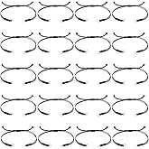 UNICRAFTALE 20Pcs Waxed Polyester Cord Bracelets Friendship Bracelet 27cm Semi Finished Bracelet Black Adjustable Cord Bracelets Knot Rope Handmade Chains Braid String Bracelets for Jewelry Making