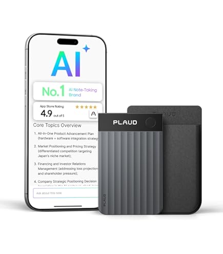 その他 PLAUD NOTE AI Voice Recorder Plaud Note AI Voice Recorder, Voice Recorder w/Case, App Control