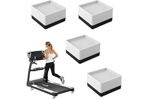 4pcs Heavy Duty Treadmill Incline Riser Blocks, Stackable Incline Risers Non-Slip Adjustable Ramp for Gym Home Leveling & Uph