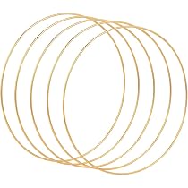 12 Anneaux Plastique Blanc 5cm PATIKIL - Pour Attrape-rêves Et Déco Macramé - Diamètre 50mm