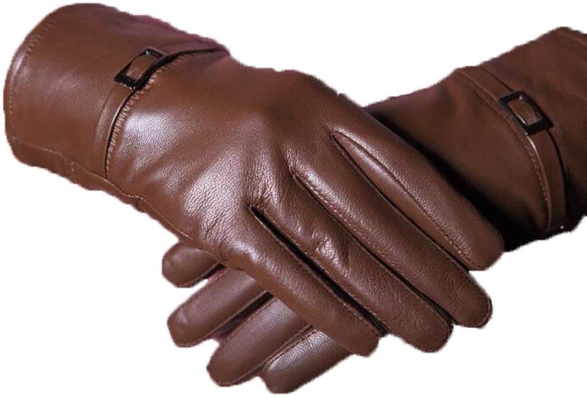 Women'S Leather Gloves Refers Thickening To Warm Young Fashion Plus