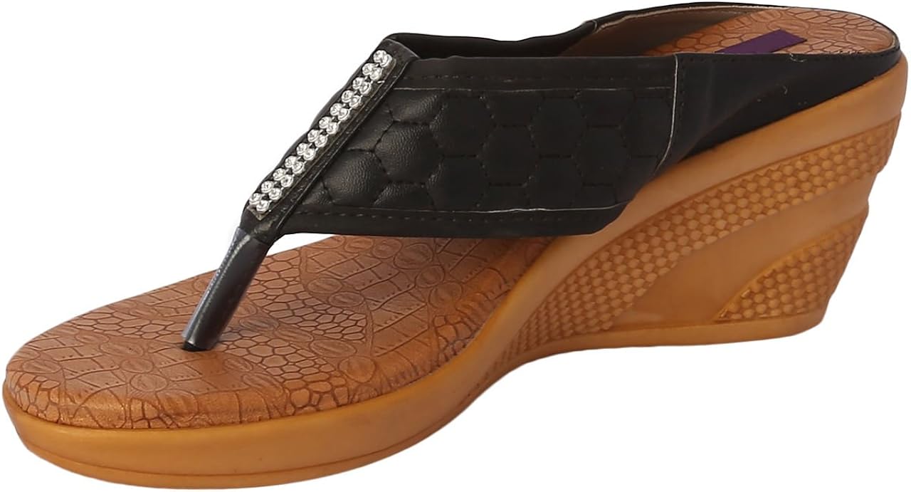 Buy Bata Foot World Women's High Heel Black & Brown Synthetic Sandal 11