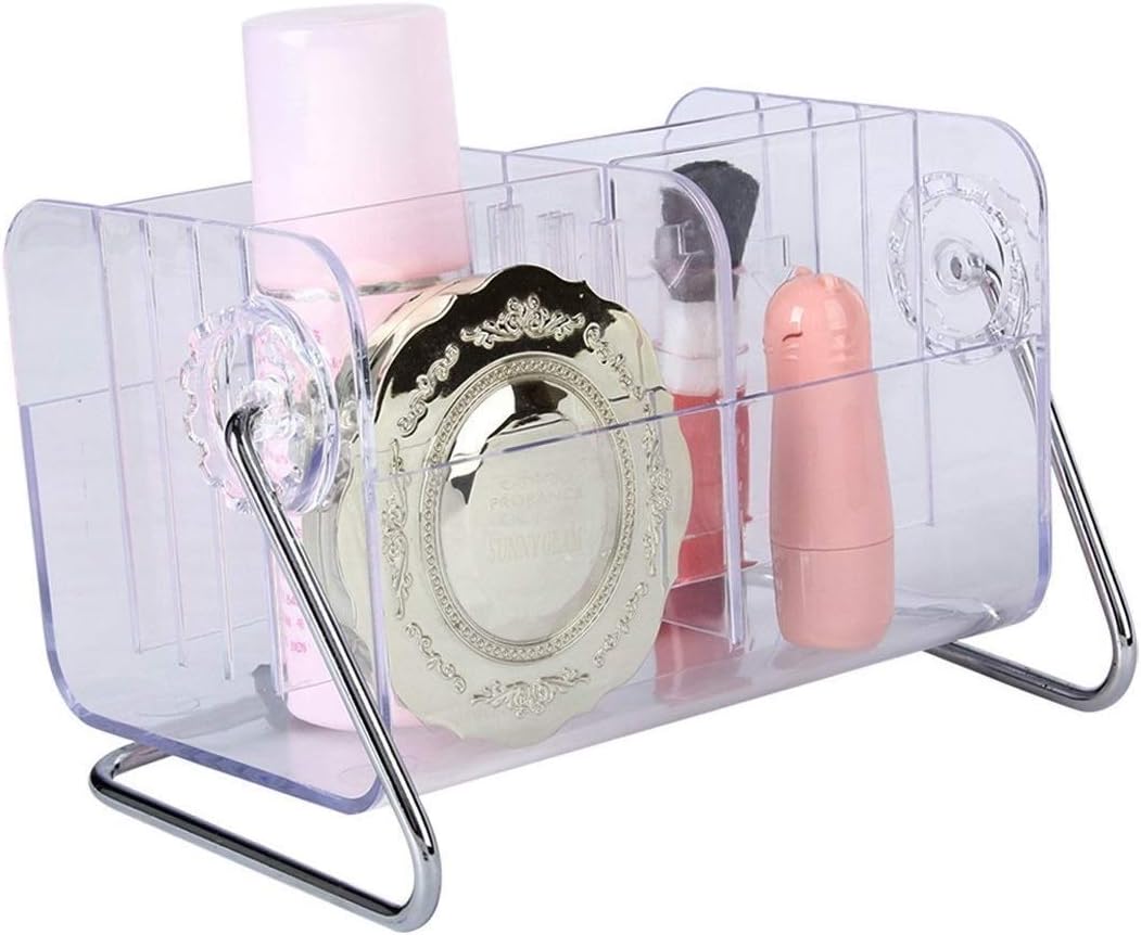 MOHAK6-Slot Clear Acrylic Home Desk Tv Air-Conditioner Remote Control Storage Holder Organizer Stand