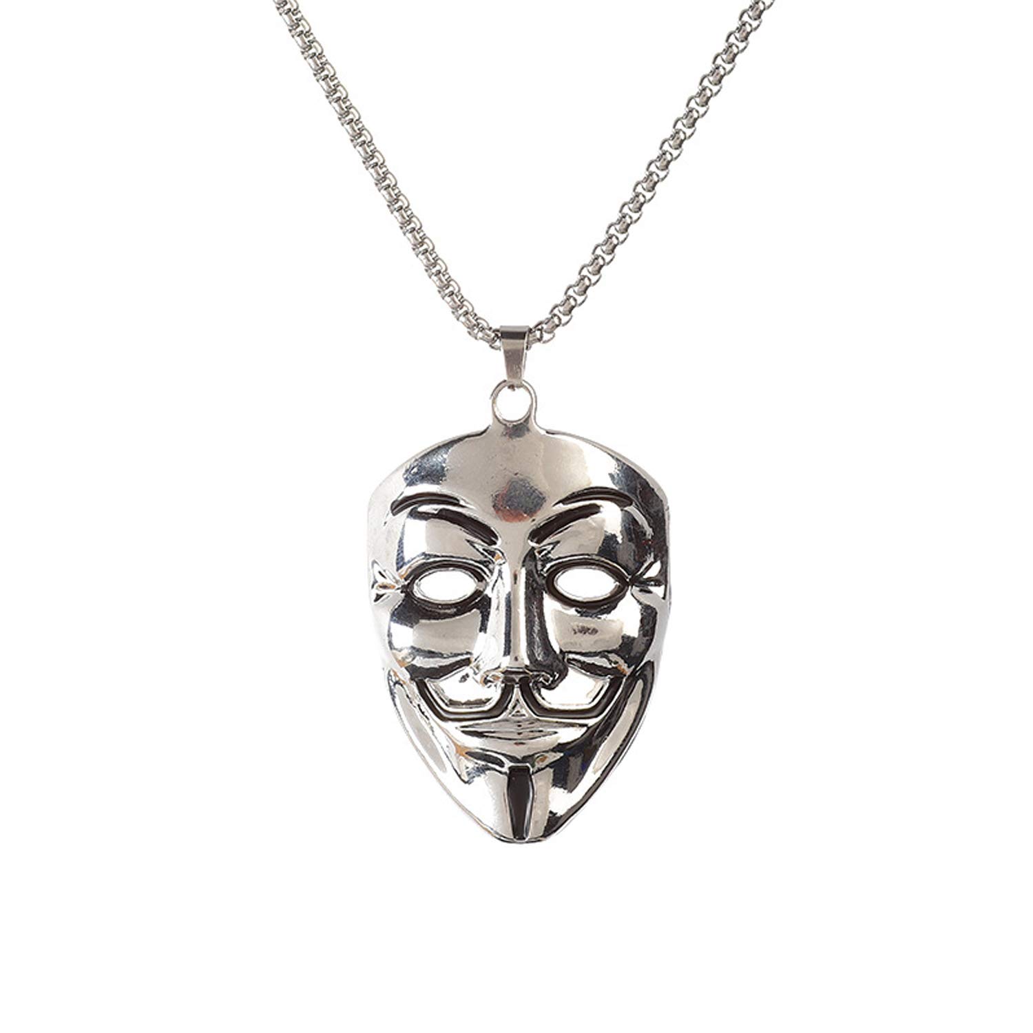 YSuqiBB The unisex titanium steel pendant necklace is the best gift to reward yourself or to give to friends and relatives (Mysterious clown)